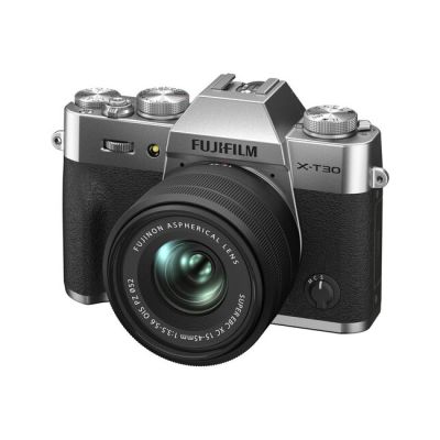 Fujifilm X-T30 II Mirrorless Camera with XC 15-45mm OIS PZ Lens (Silver)