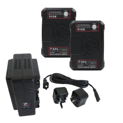 IDX ZC-X2G Dual-Channel Li-Ion Battery Charger and 2 x ZEN-C98G Battery Kit